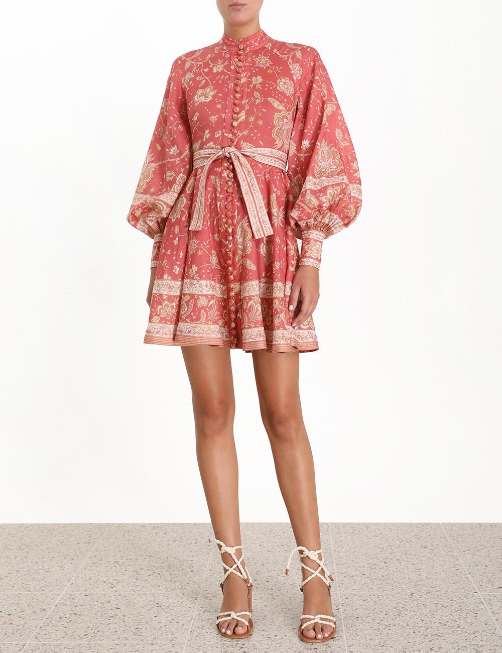 Zimmermann veneto border short dress Clearance