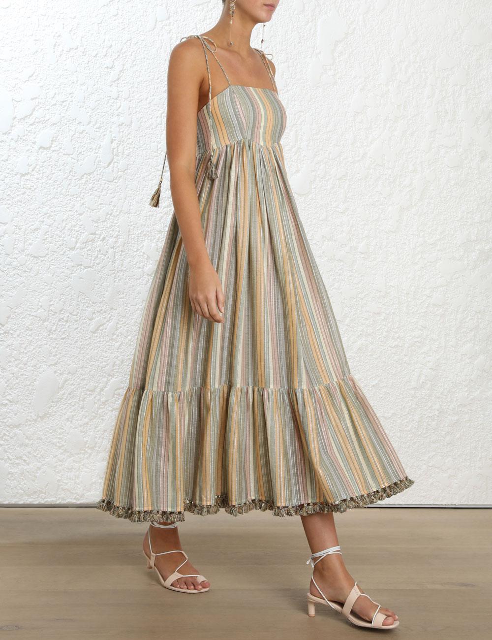 zimmermann rainbow dress