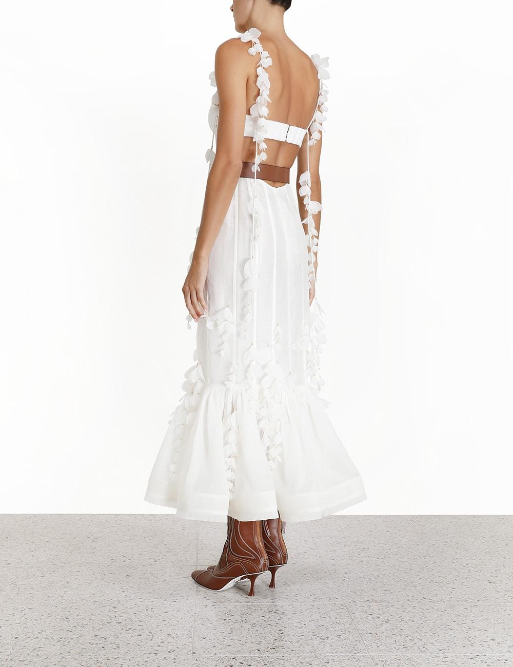 zimmermann white botanica dress