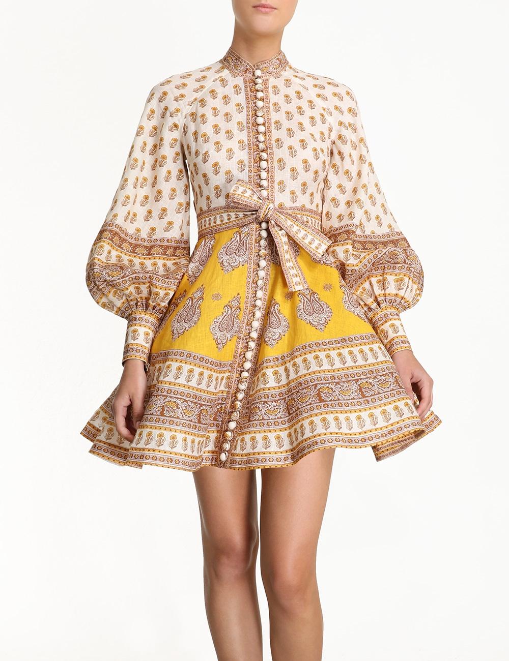 zimmermann bonita buttoned dress