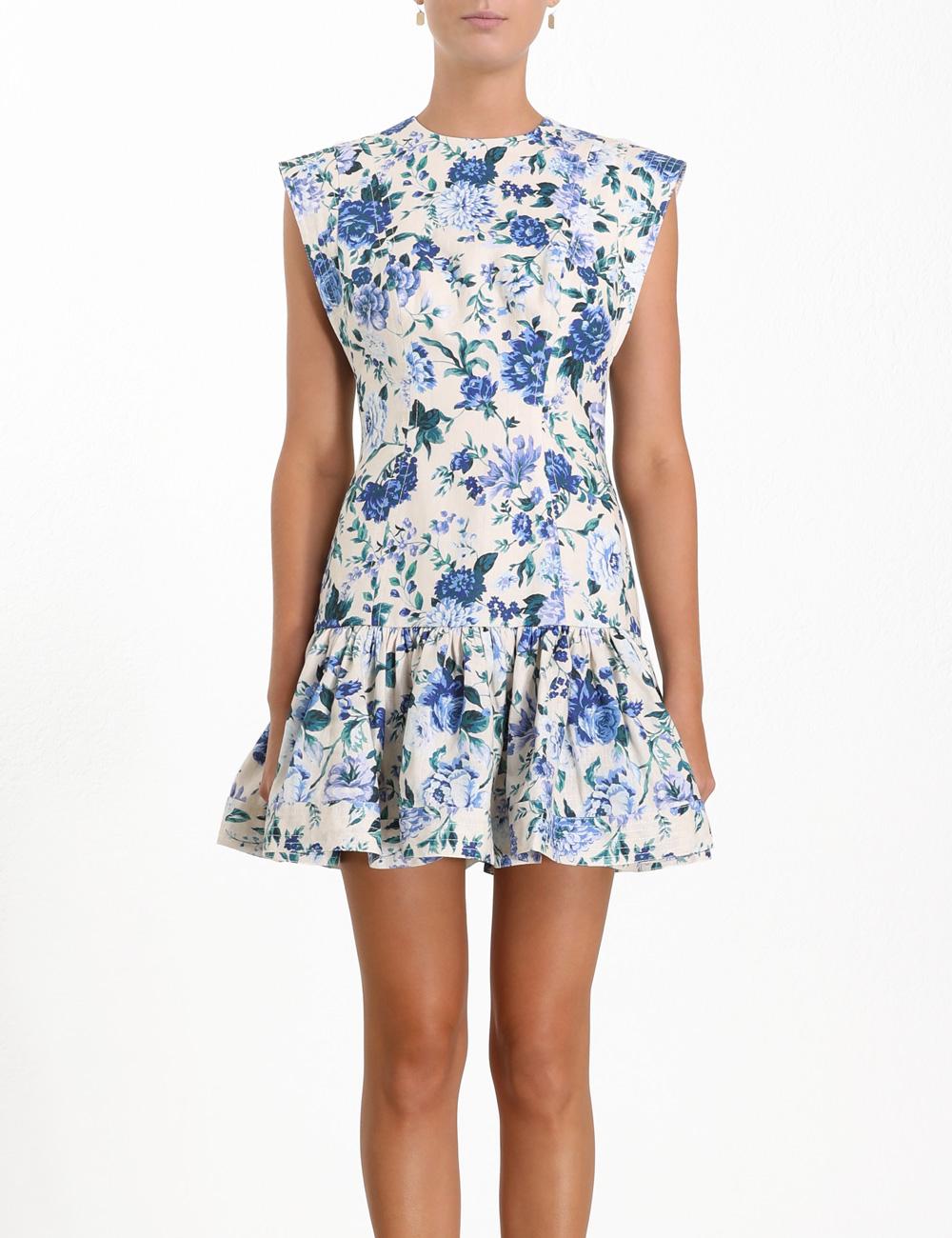 zimmermann moncur flounce short dress
