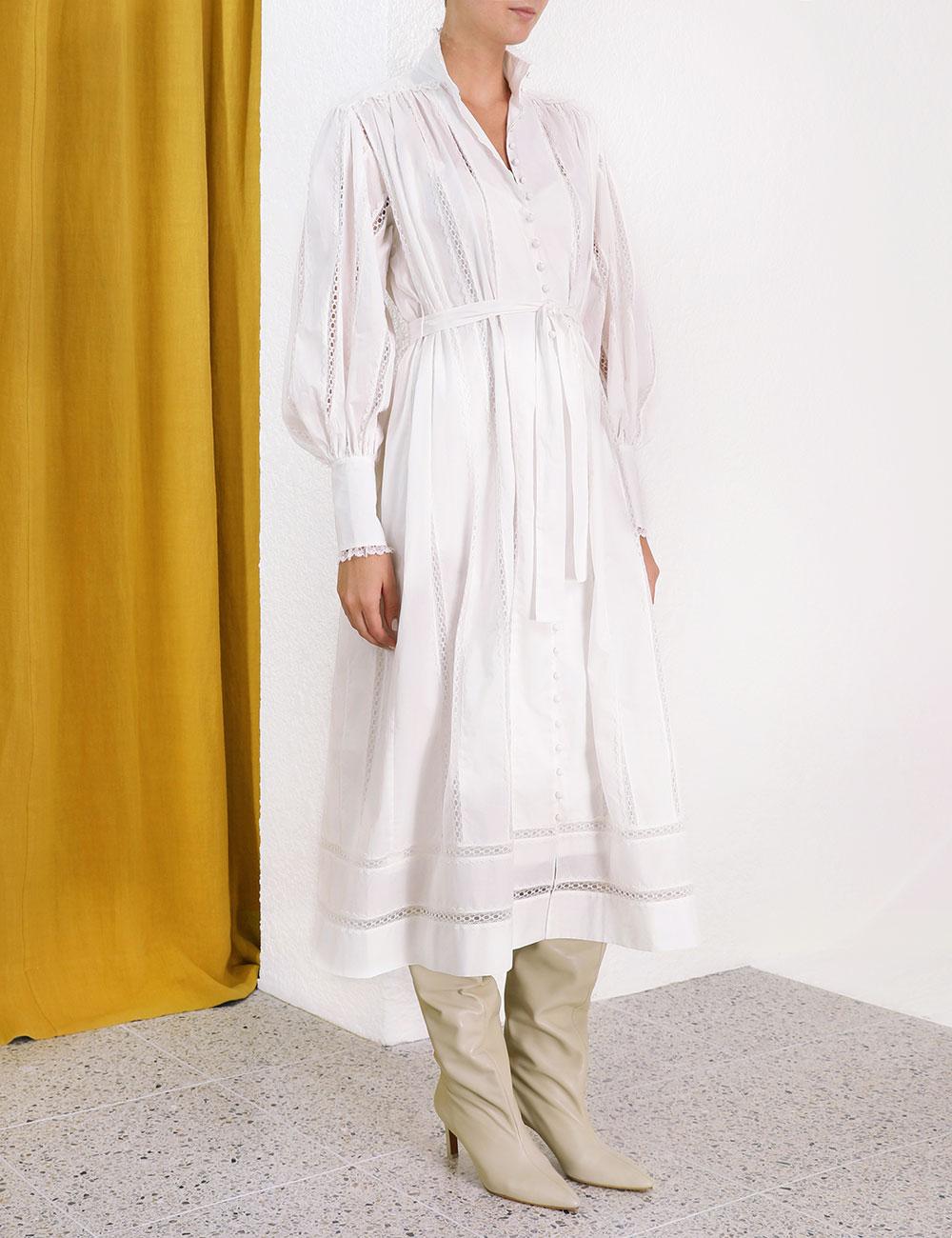 zimmermann lace smock dress