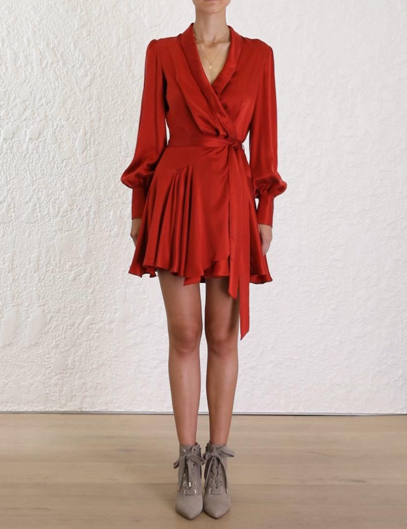 zimmerman wrap mini dress