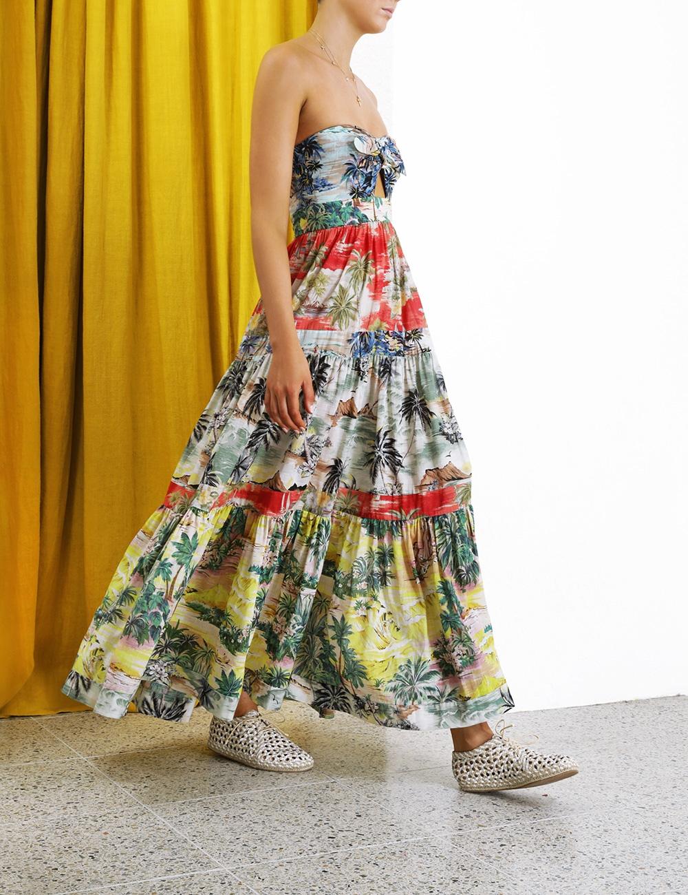 zimmermann juliette tie front dress