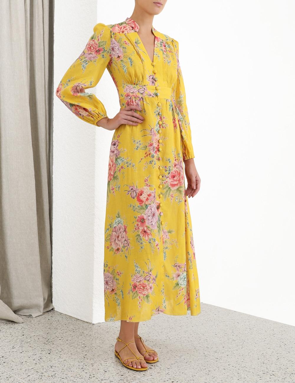 Zimmermann Zinnia Floral-print Linen 