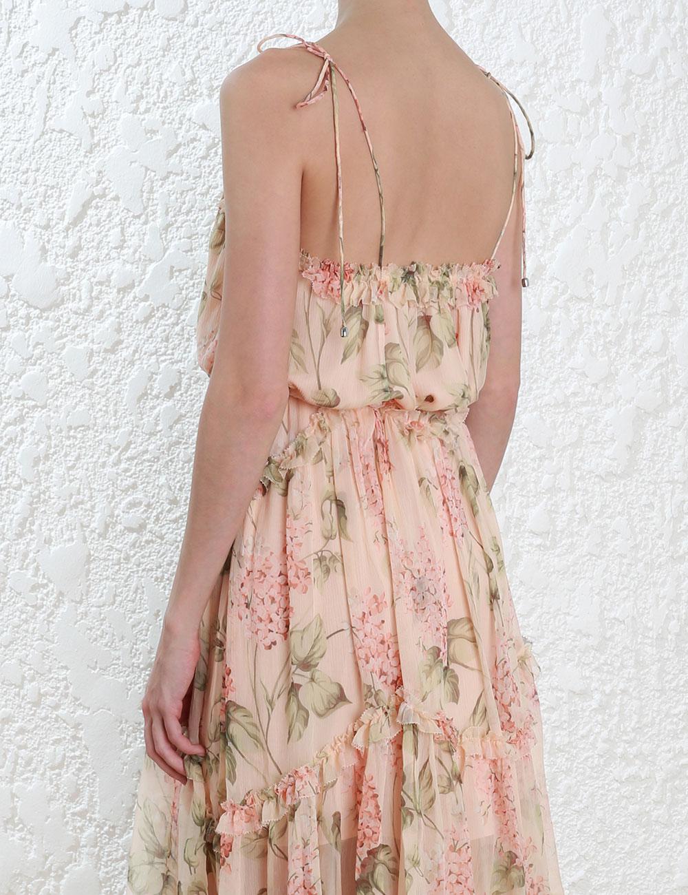 zimmermann prima hydrangea floating dress