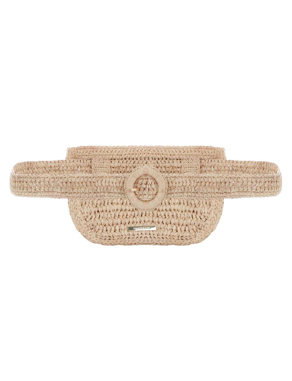 raffia belt bag