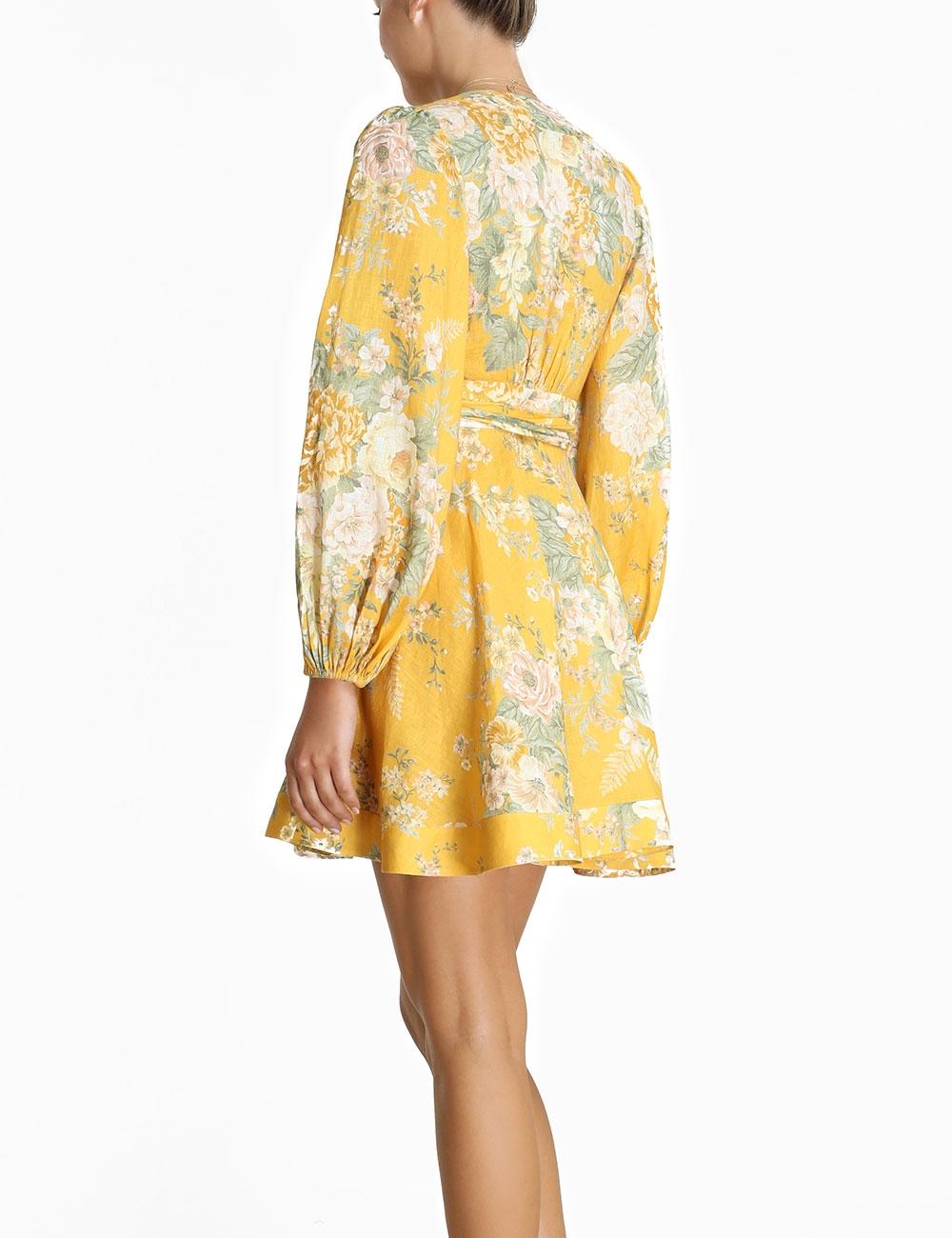 Zimmermann Linen Amelie Floral Wrap 