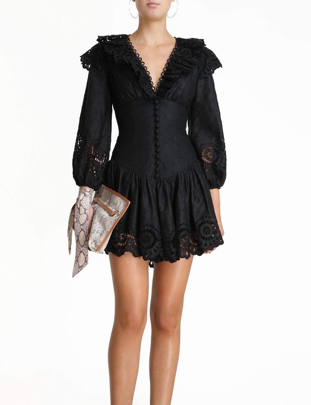bellitude scallop short dress