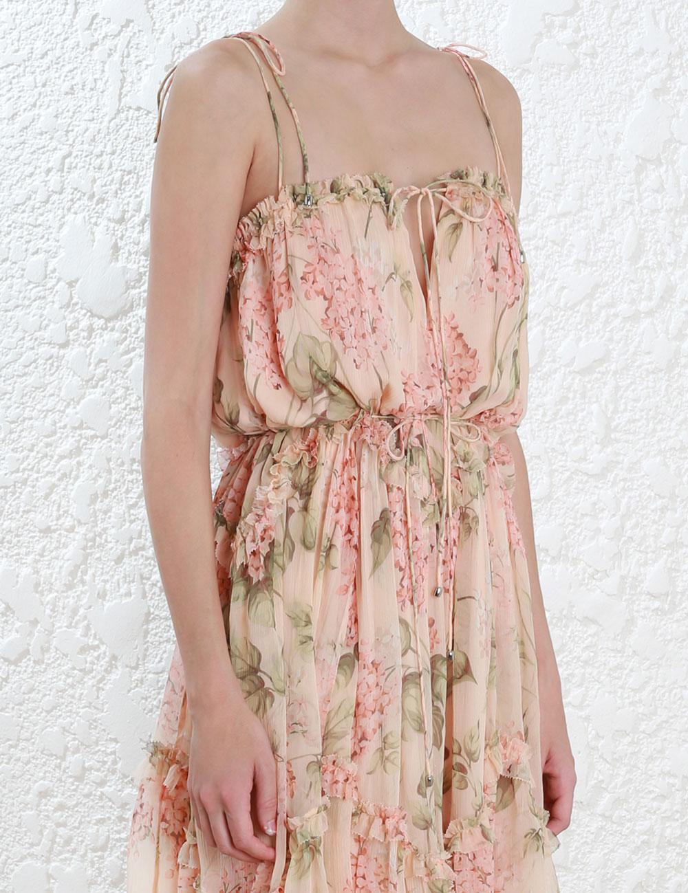 zimmermann prima hydrangea floating dress