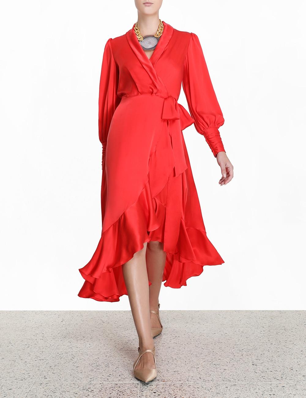 zimmermann batwing silk midi