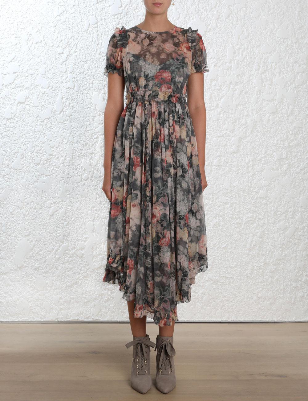 zimmermann radiate skater shirt dress