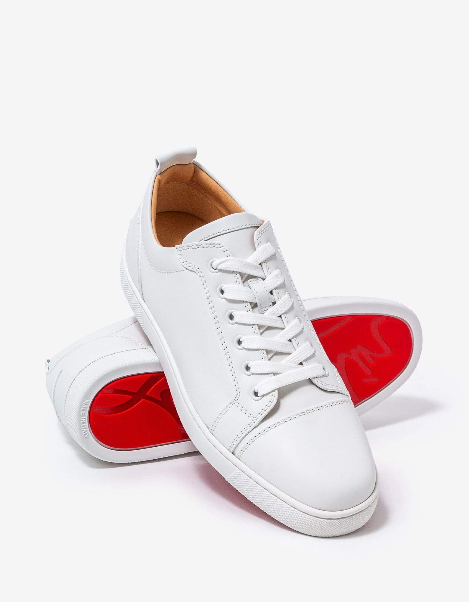 Christian Louboutin Louis Junior White Leather Trainers for Men | Lyst
