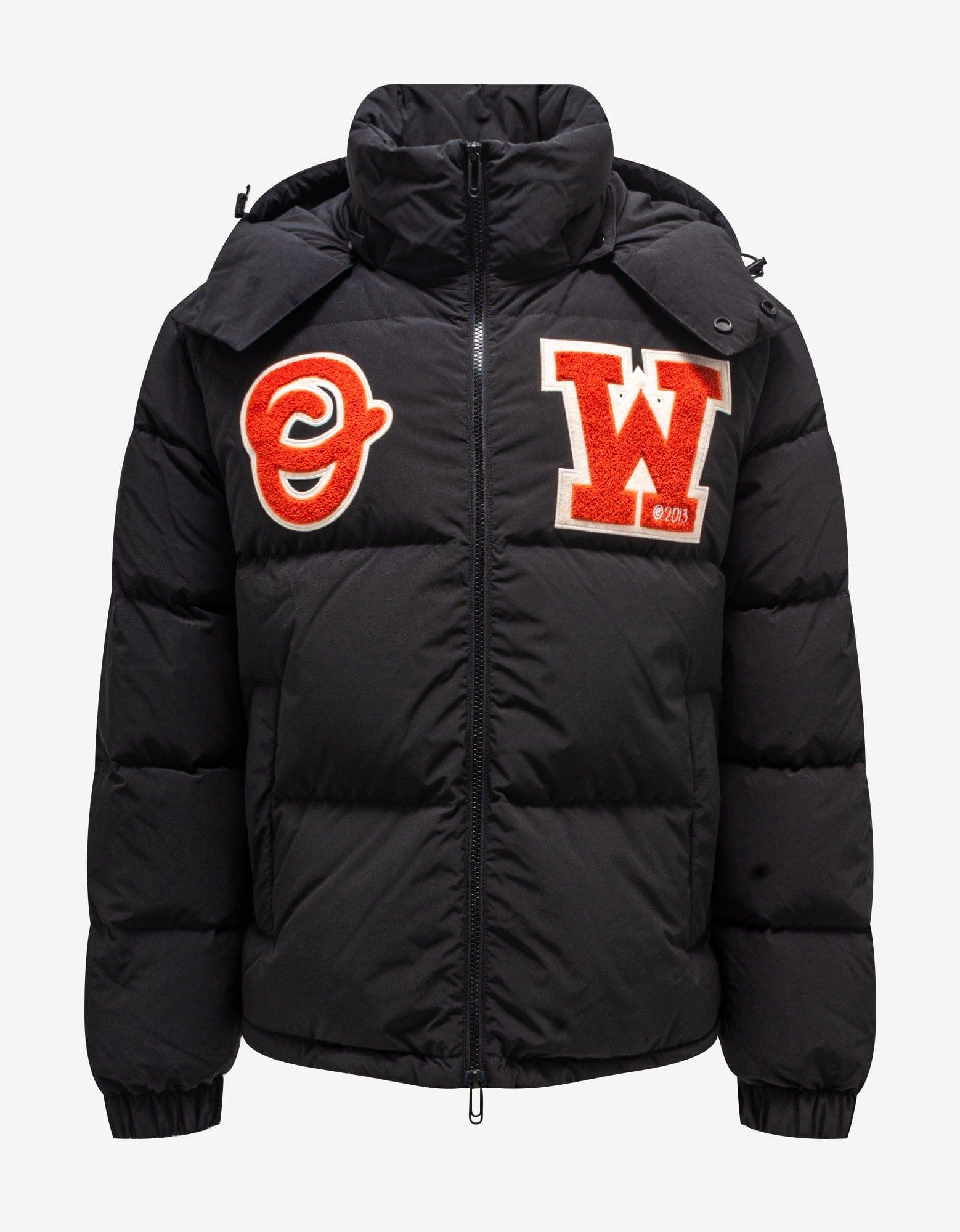 Save 45% Off-White c/o Virgil Abloh Ow Patch Puffer in Black Orange for Men Mens Jackets Off-White c/o Virgil Abloh Jackets Black 