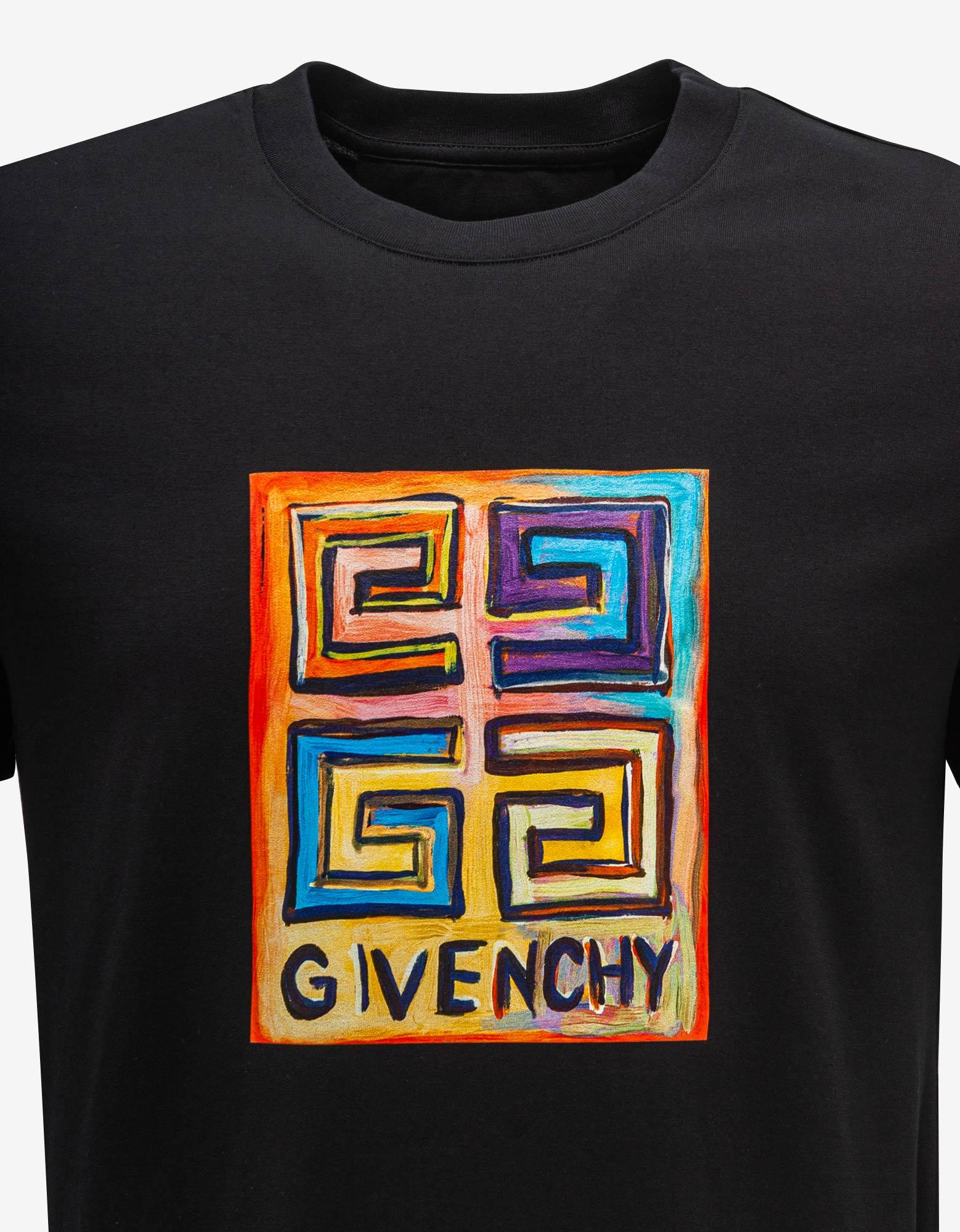 Givenchy Black Josh Smith 4g Sun Print T-shirt for Men | Lyst