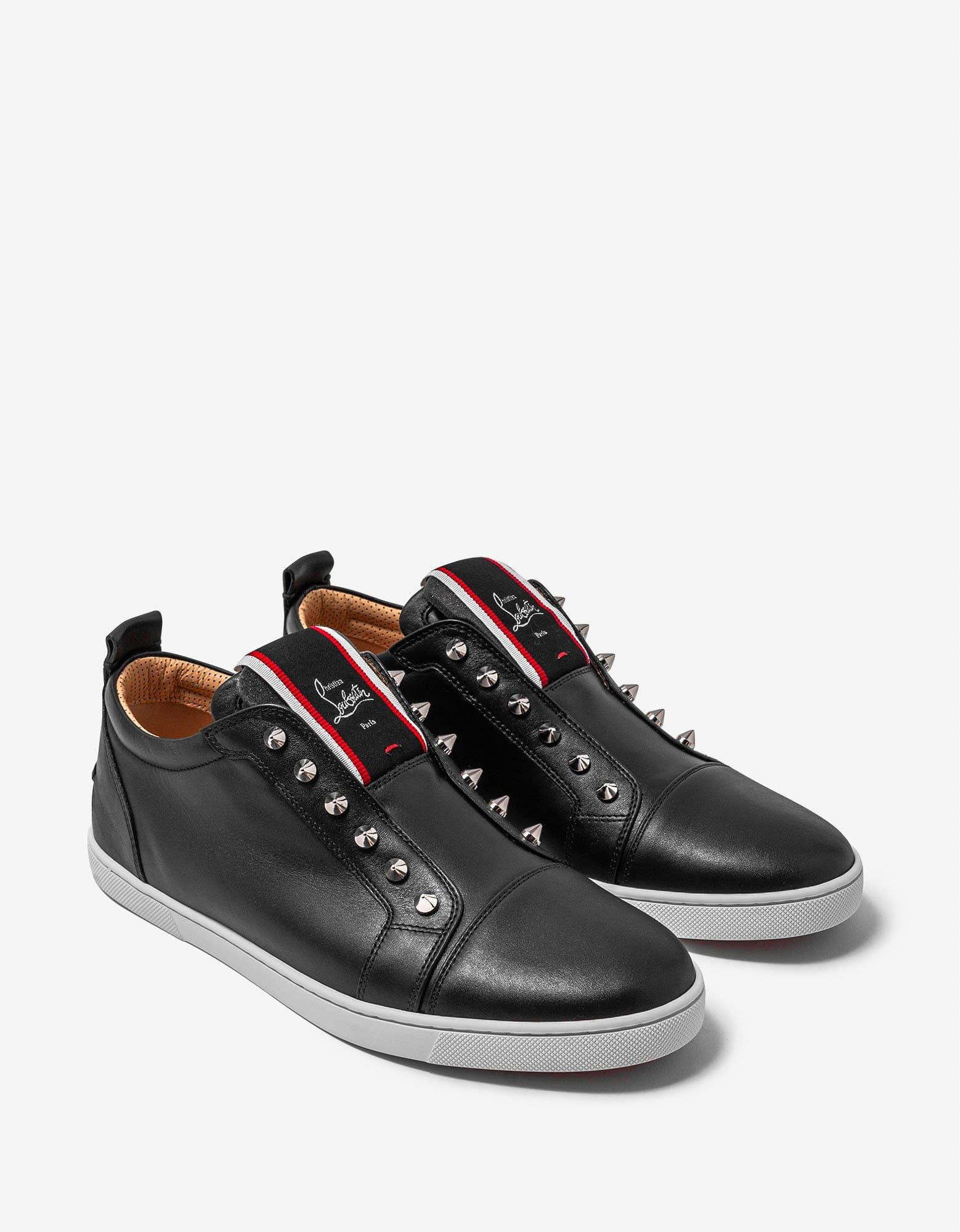 Leather trainers Christian Louboutin Black size 42 EU in Leather - 20487125