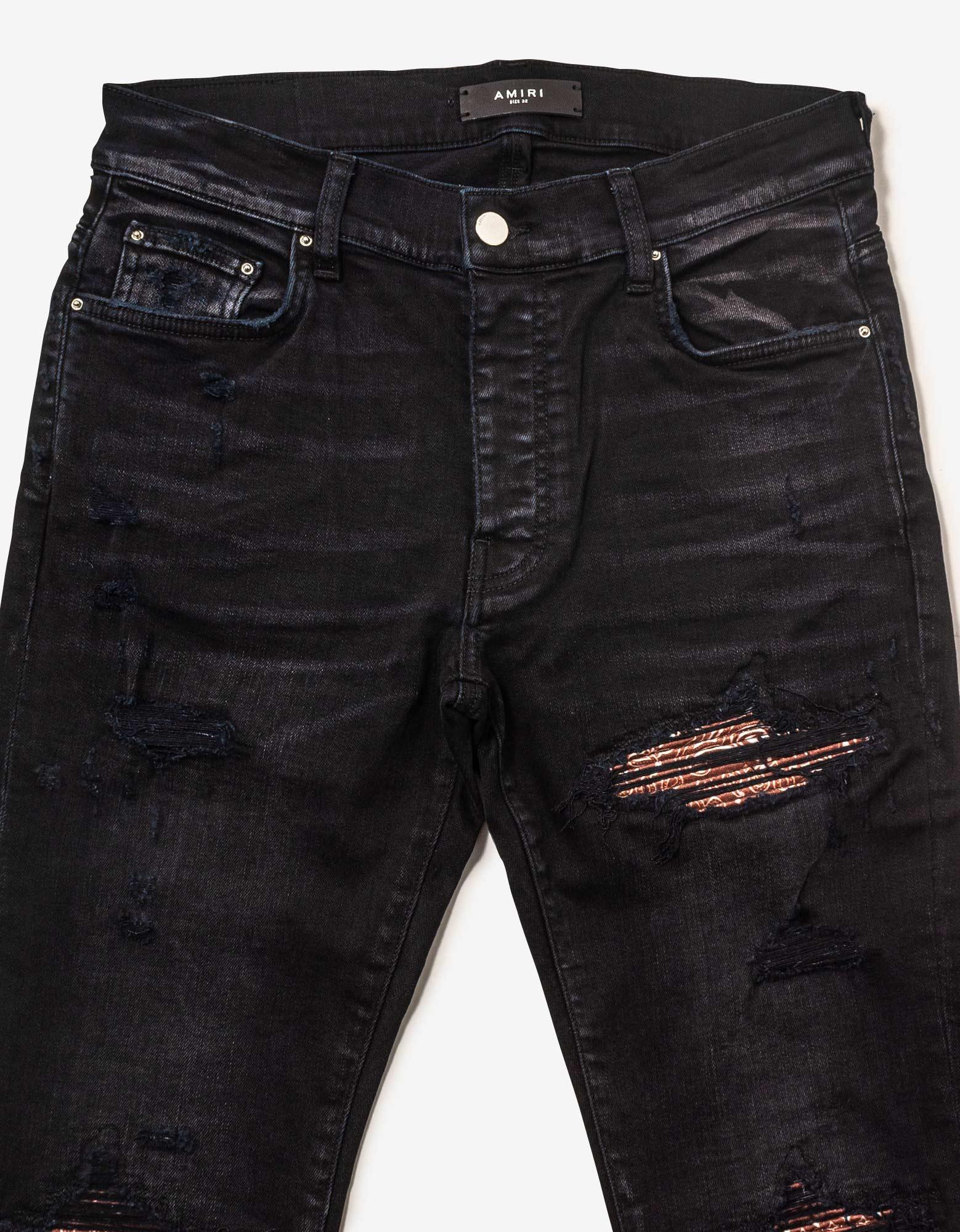 Amiri Mx1 Bandana Aged Black Jeans for Men | Lyst