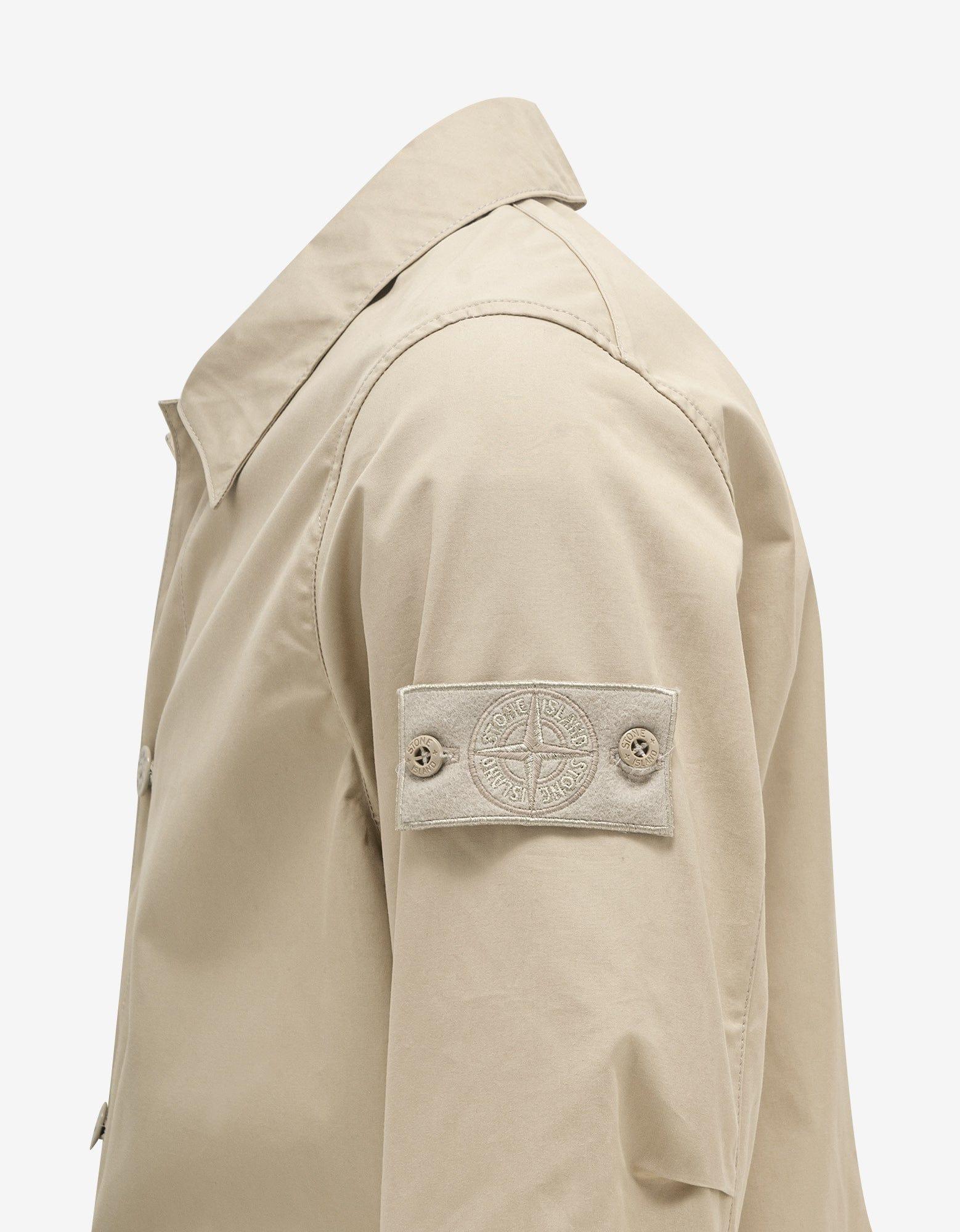 Stone Island Beige Ghost Piece O-ventile Jacket in Natural for Men | Lyst