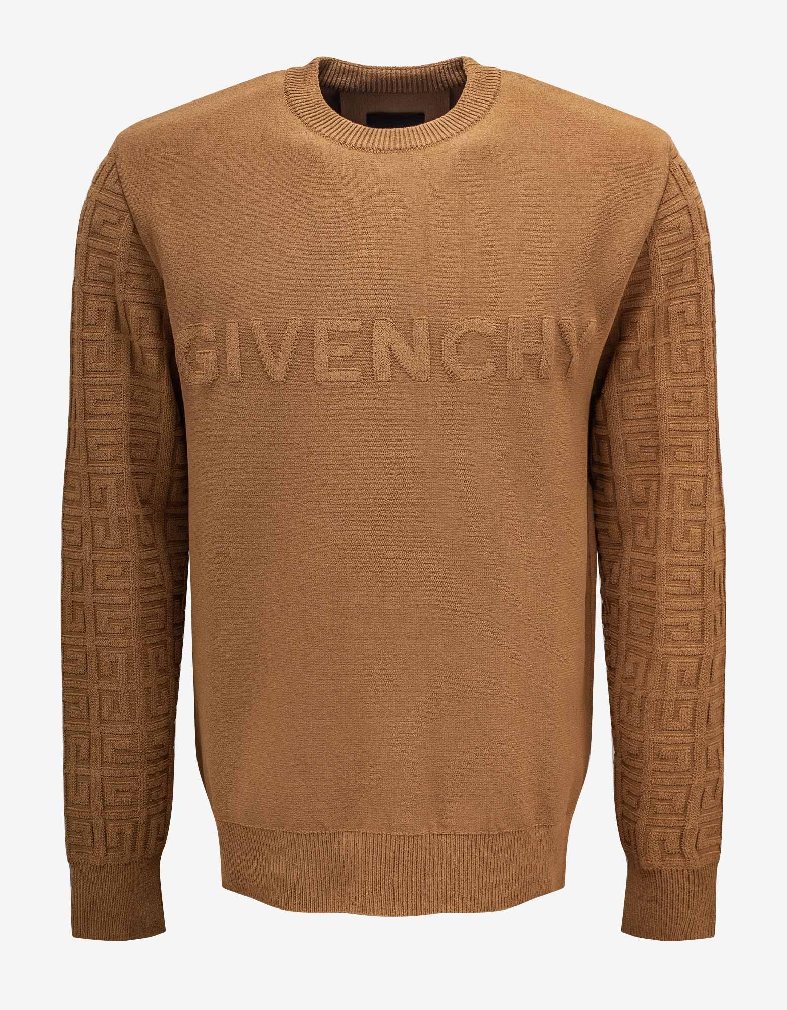 Givenchy Beige Camel 4g Logo Sweater in Natural for Men | Lyst