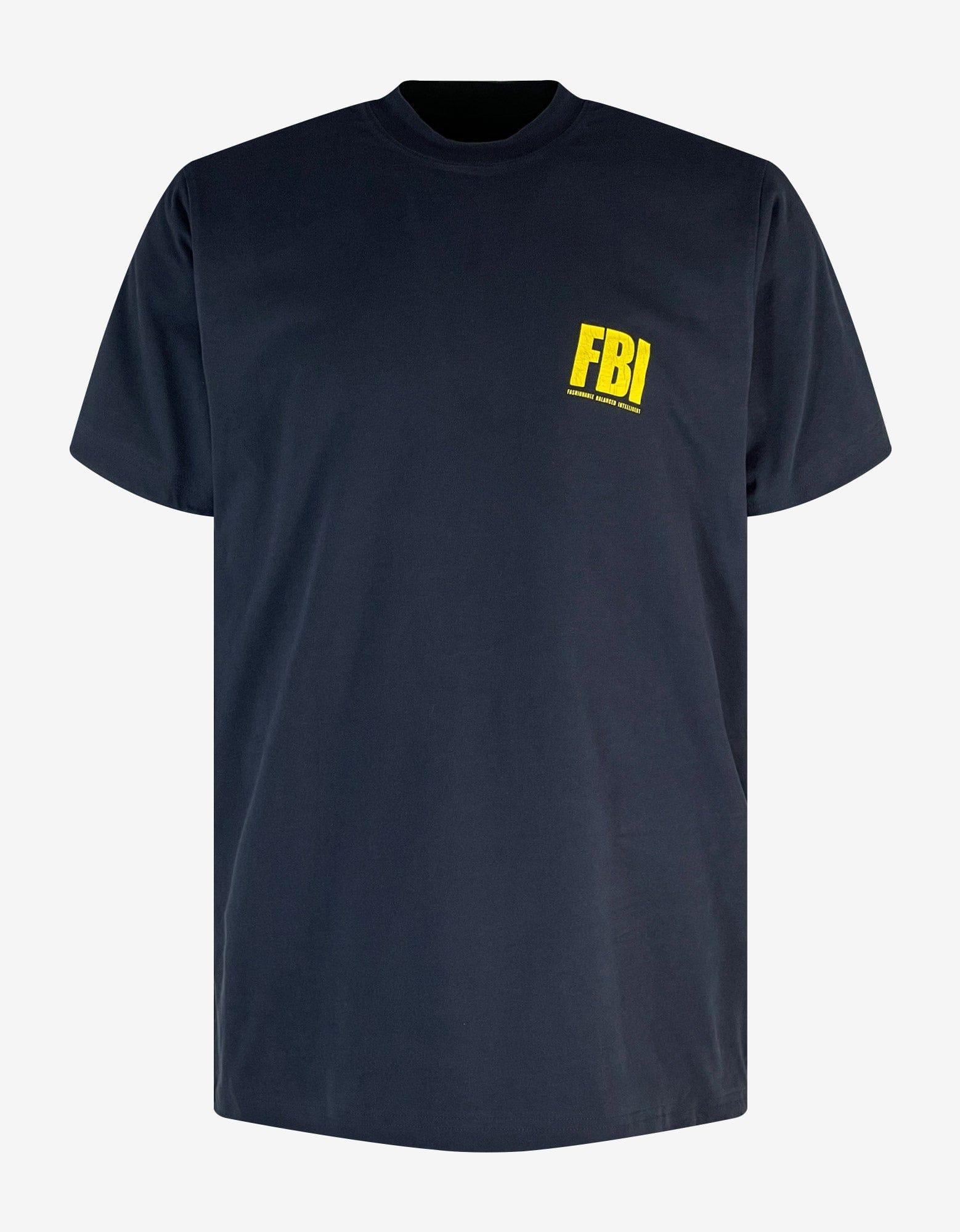 Balenciaga Navy Blue Fbi Reversible T-shirt for Men | Lyst