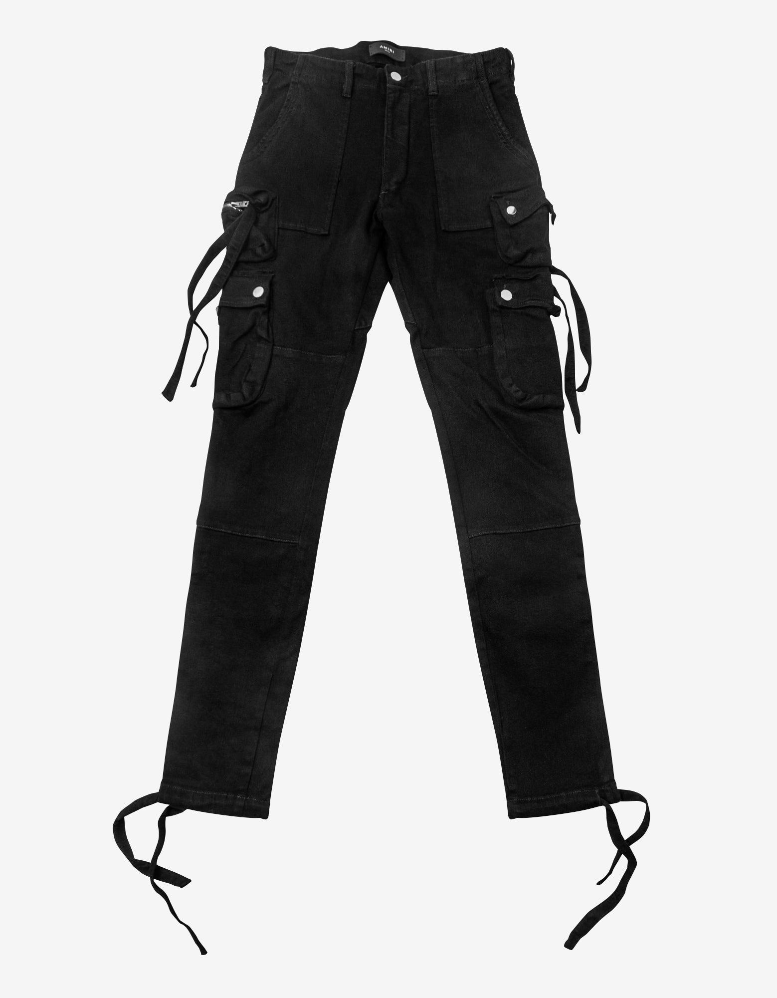 Amiri Black Tactical Denim Cargo Pants for Men Lyst