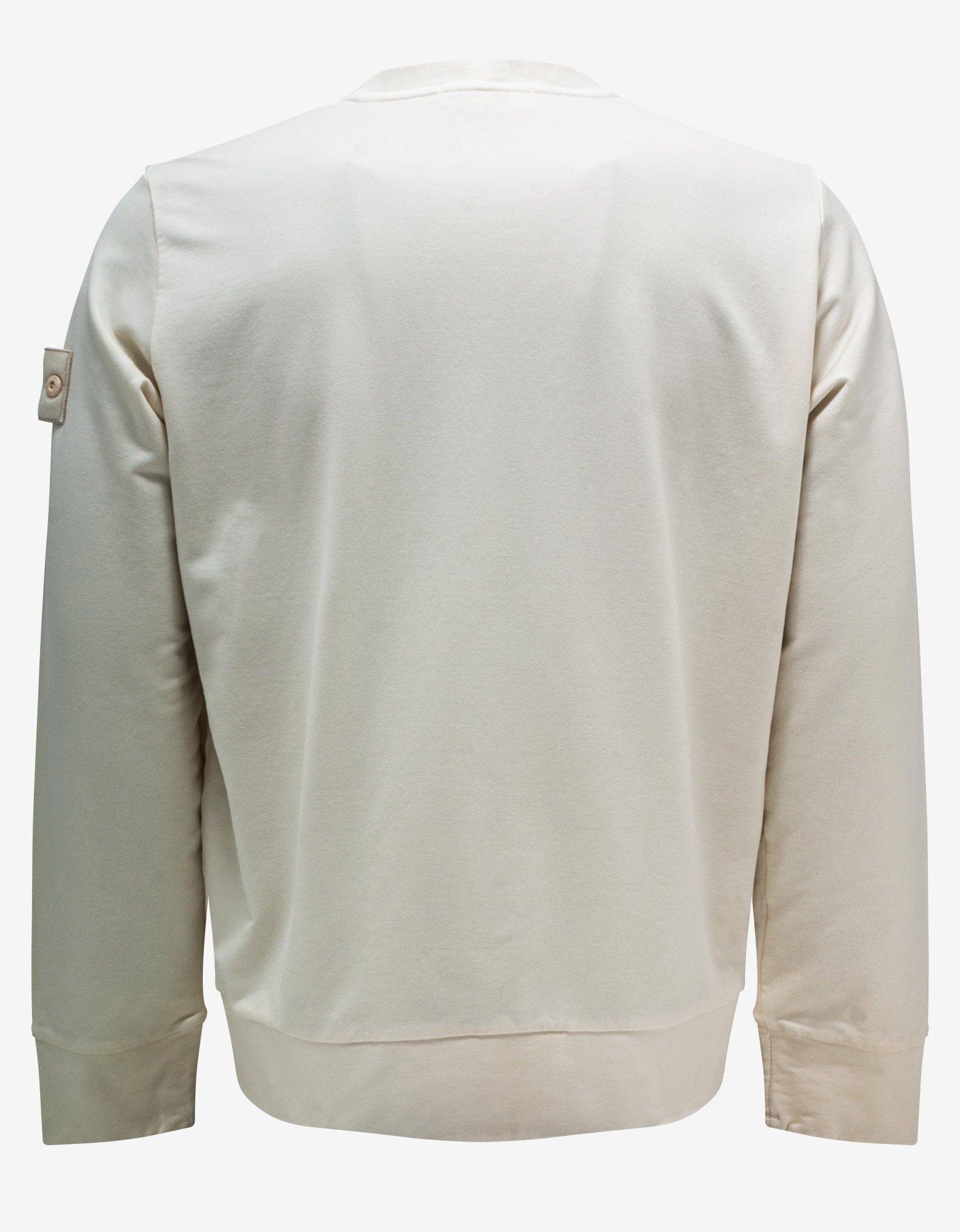Stone Island Cream Stretch Fleece Ghost Piece Sweatshirt in White for Men |  Lyst
