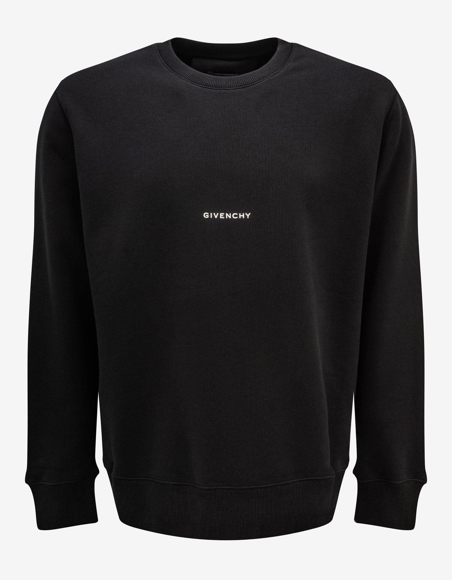 Givenchy Black Cross Logo Sweatshirt for Men Lyst