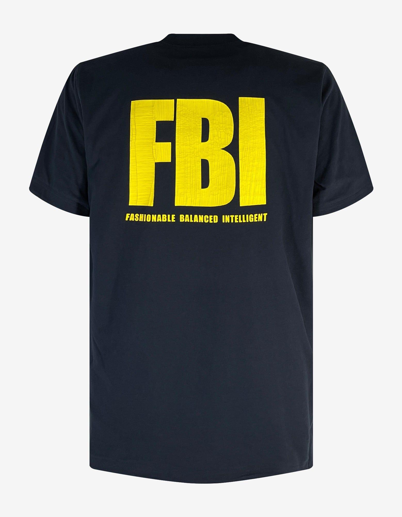 Navy Blue Fbi Reversible T-shirt for Men |