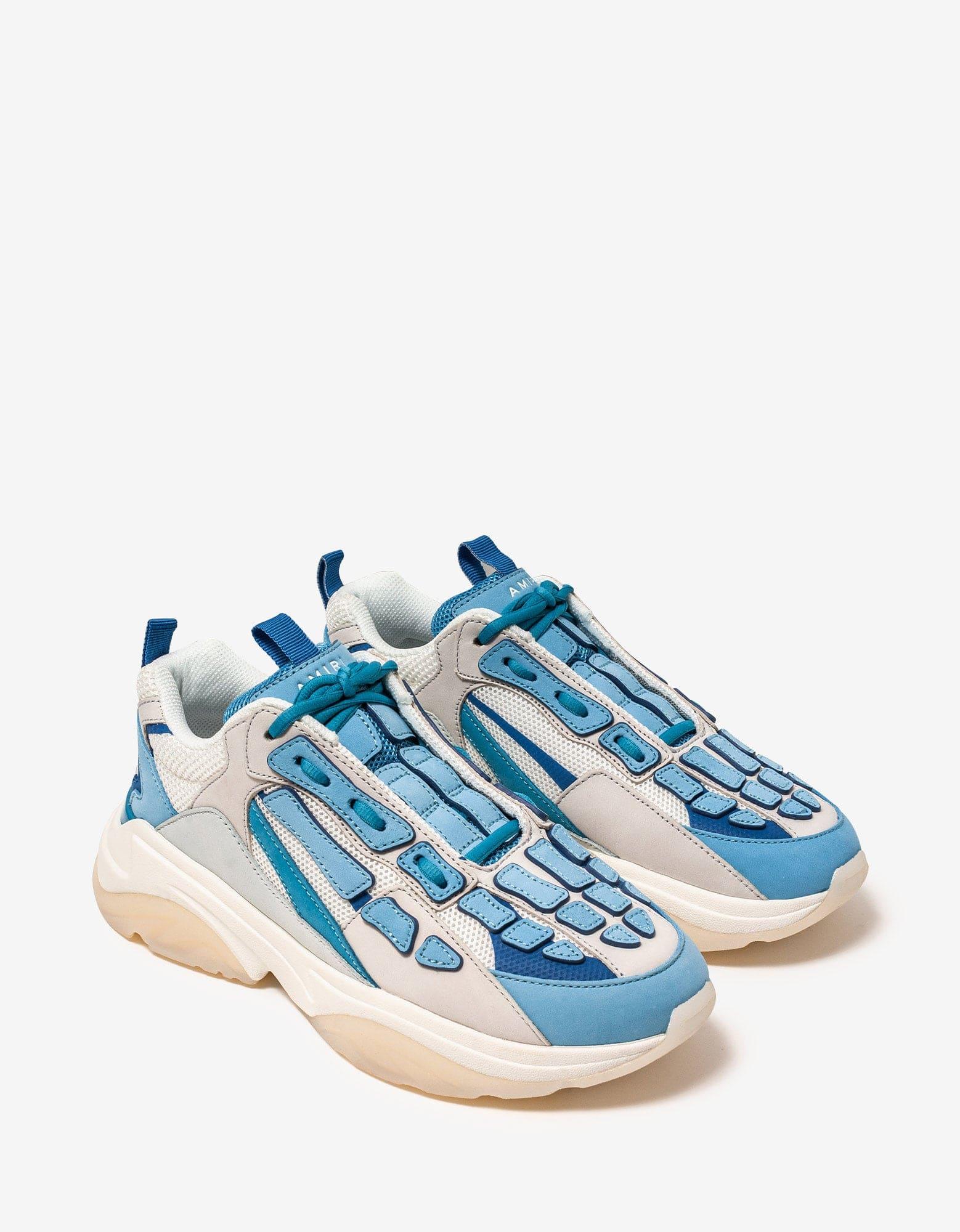 Amiri Bone Runner Blue \u0026 White Trainers 