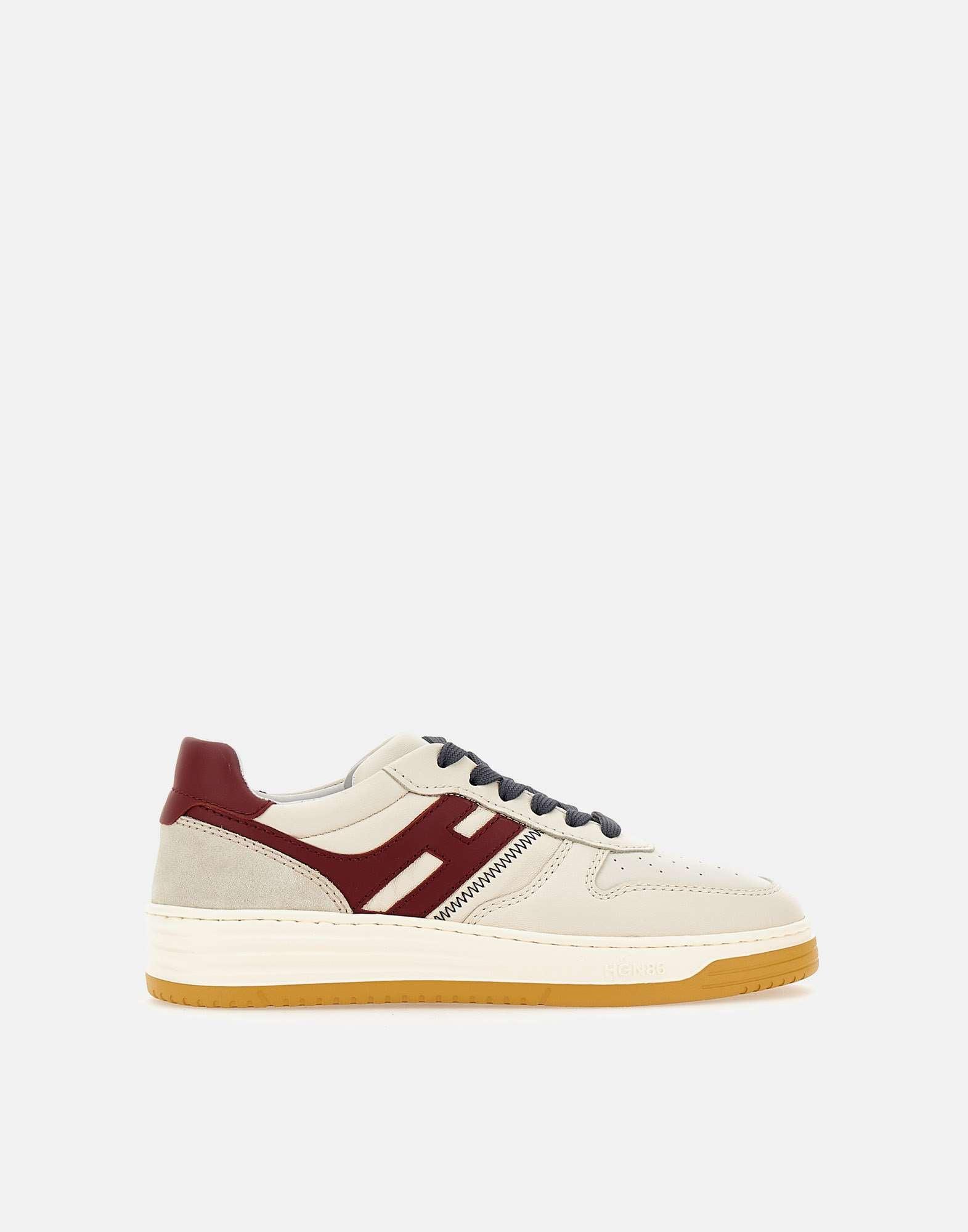 スニーカー Hogan Burgundy Suede Sneakers With Cream Accents HOGAN_COOL_BURGUNDY_HD_min.jpg