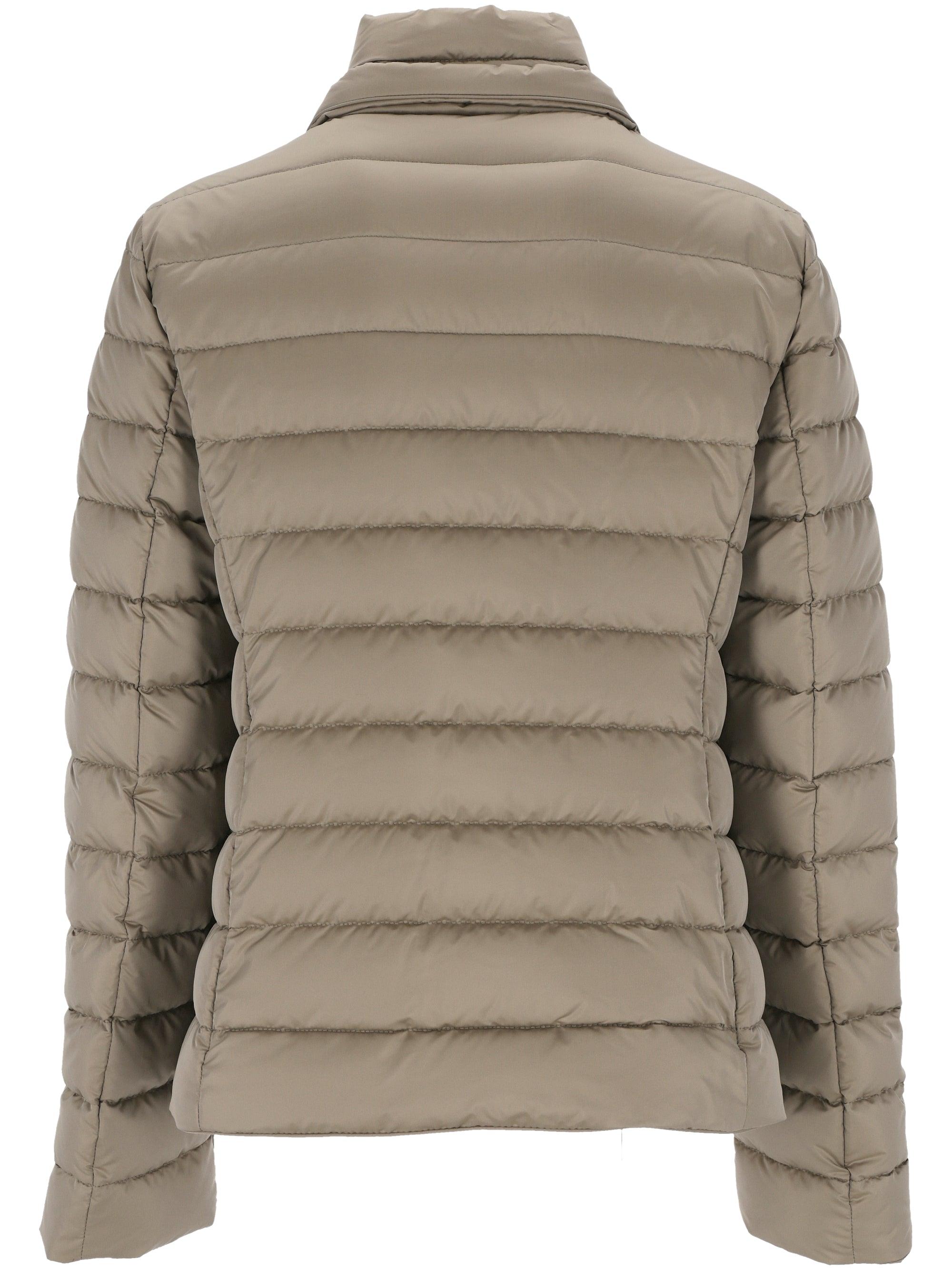 Moorer Taupe Feather Down Padded Jacket in Brown Lyst UK