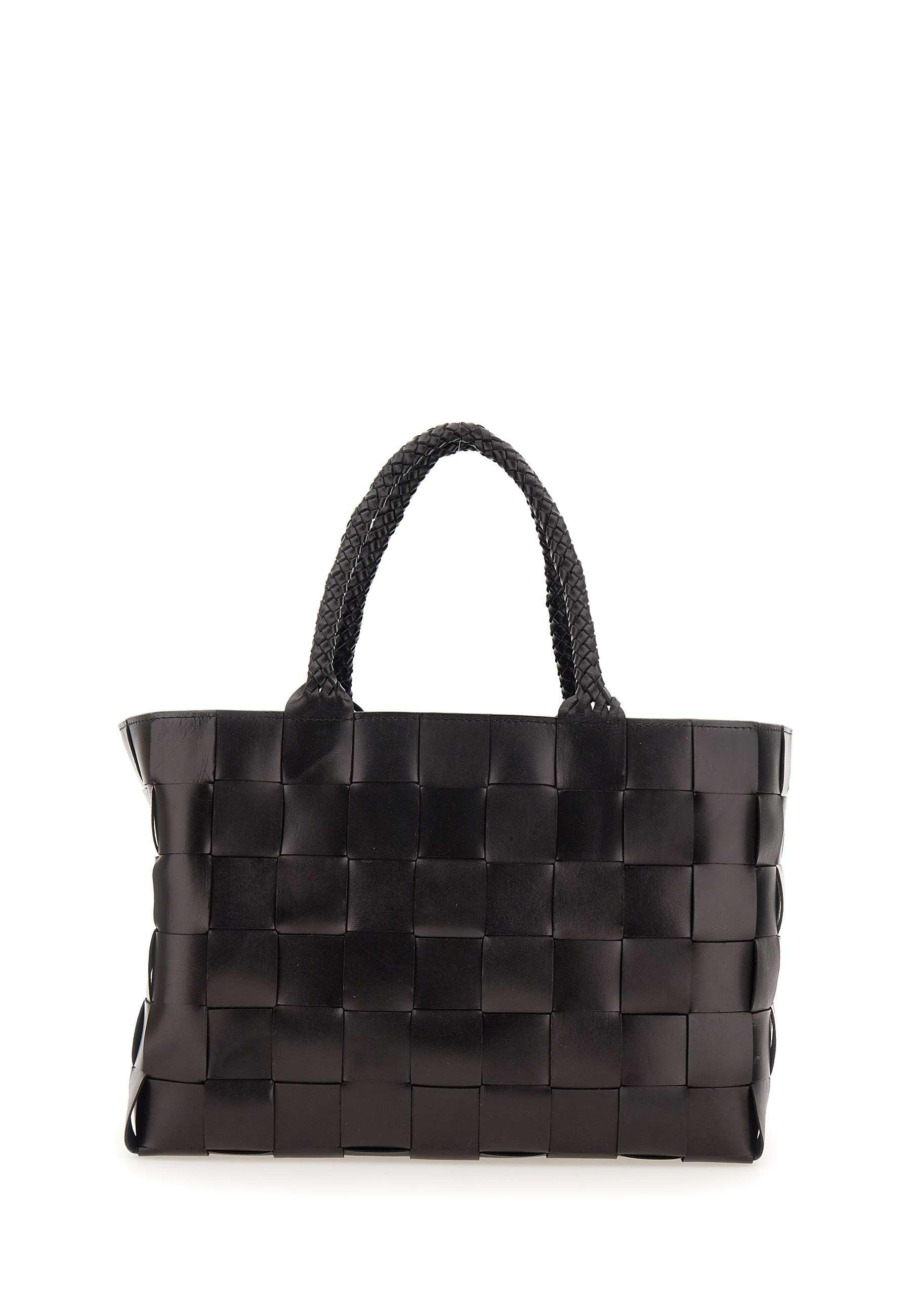 Dragon Diffusion Hand Woven Leather Japan Tote Bag in Black