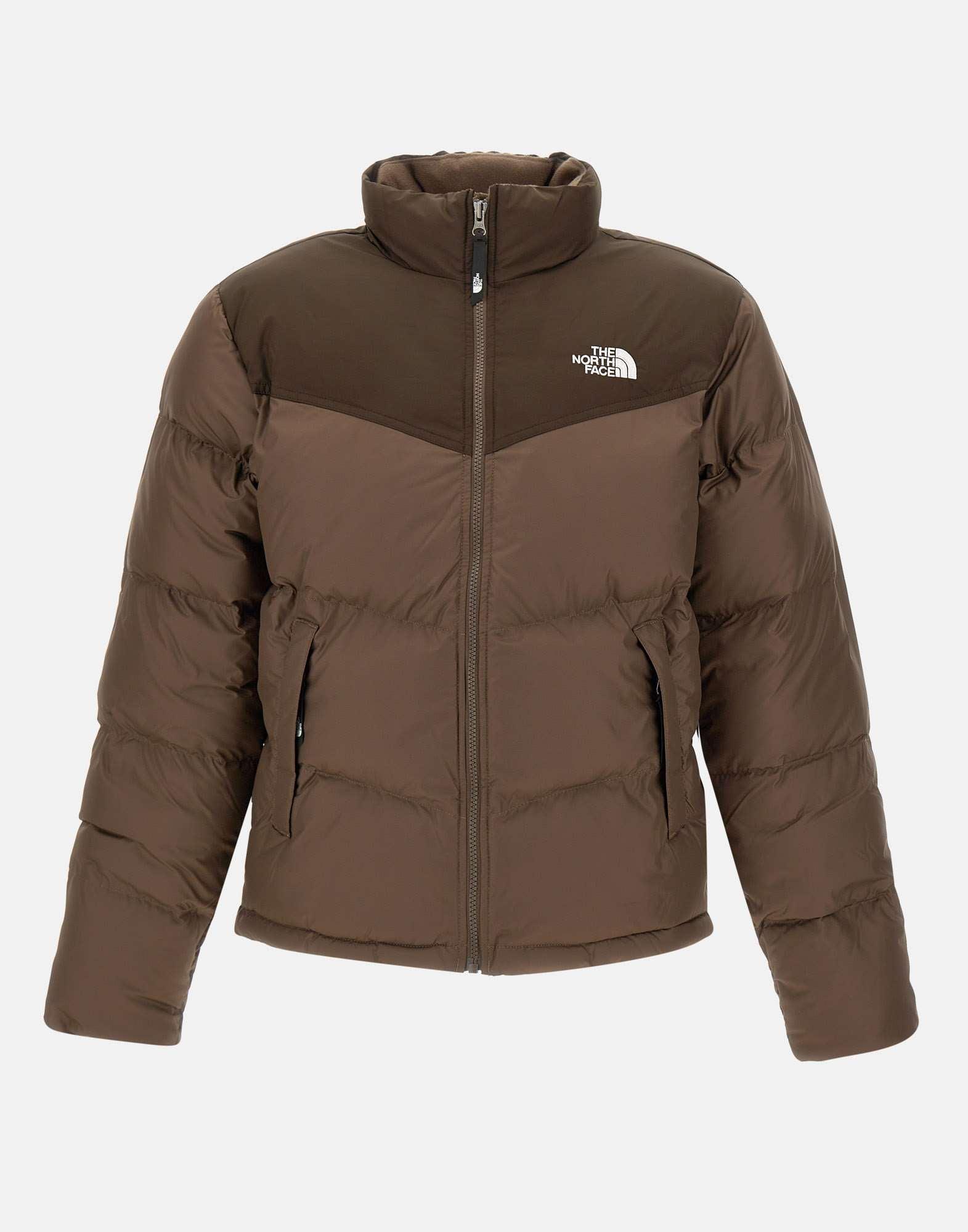 Chocolate brown north face jacket discount
