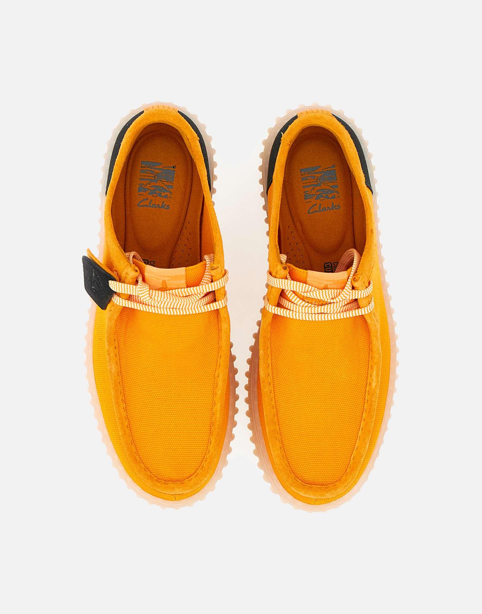 Clarks sneakers mens orange sale