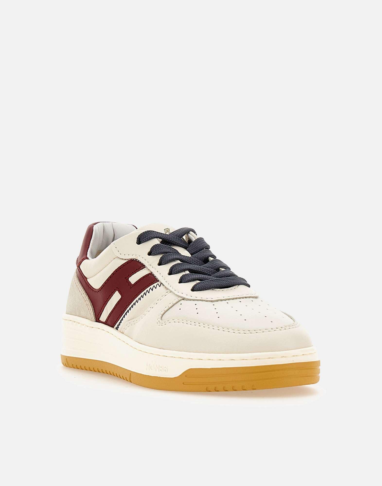 スニーカー Hogan Burgundy Suede Sneakers With Cream Accents Hogan Burgundy Suede Sneakers With Cream Accents | THE LIST